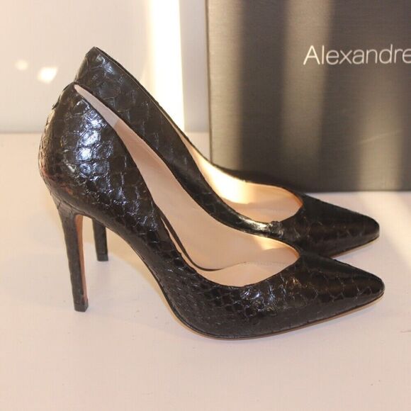 NEW Alexandre Birman fechado Salto Alto Black Heels size 8 - Picture 2 of 11